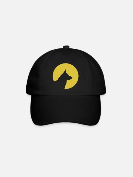 Deutscher Schäferhund Hund - Baseballkappe - Schwarz/Schwarz