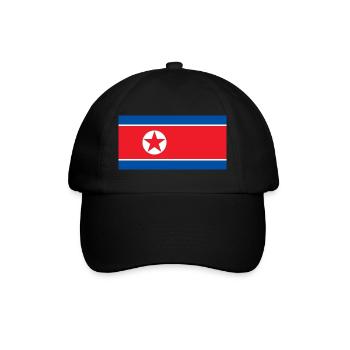 Nordkorea - Baseballkappe - Schwarz/Schwarz - Vorne