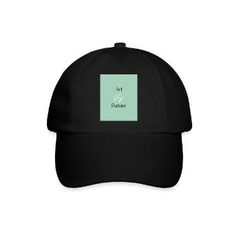 Art is Future - Baseballkappe - Schwarz/Schwarz - Vorne