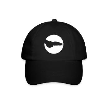 Nachteule - Baseballkappe - Schwarz/Schwarz - Vorne