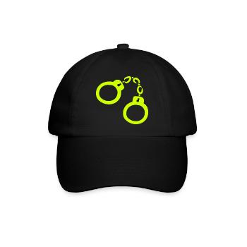 Handschellen Gelb - Baseballkappe - Schwarz/Schwarz - Vorne