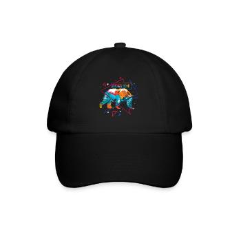Majestätischer Braunbär Kanada - Baseballkappe - Schwarz/Schwarz - Vorne
