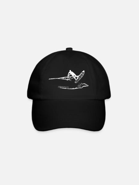 Shaka Freestyle Jump Windsurfen Cabarete DR - Baseballkappe - Schwarz/Schwarz