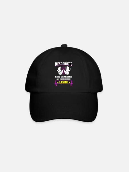 Diese Brüste Gehören Heißer Lesbe Heißen Lesbe - Baseballkappe - Schwarz/Schwarz