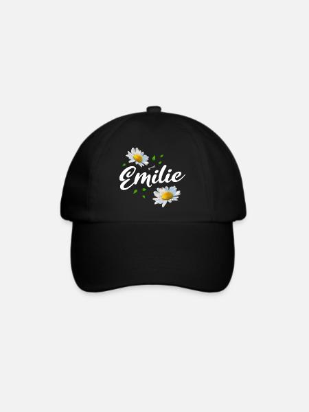 Emilie - Baseballkappe - Schwarz/Schwarz