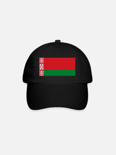 Belarus - Baseballkappe - Schwarz/Schwarz