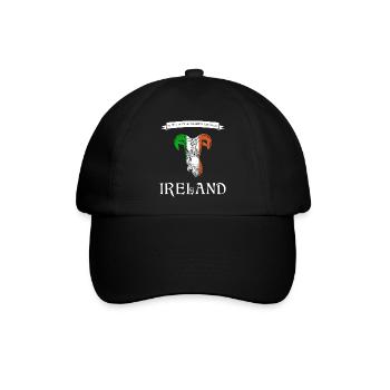 Ireland Irland sheep - Baseballkappe - Schwarz/Schwarz - Vorne