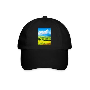 Gran Sasso und Monti Della Laga Italien Poster WPA - Baseballkappe - Schwarz/Schwarz - Vorne