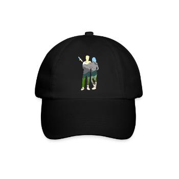 Wanderfreunde - Baseballkappe - Schwarz/Schwarz - Vorne
