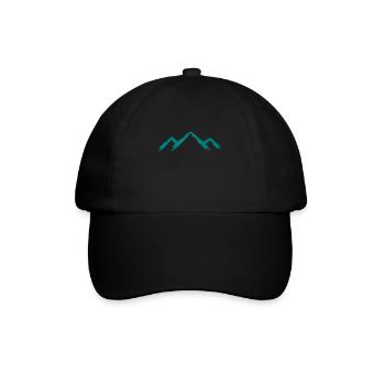 Berg Bergsteigen Sport Berglauf - Baseballkappe - Schwarz/Schwarz - Vorne