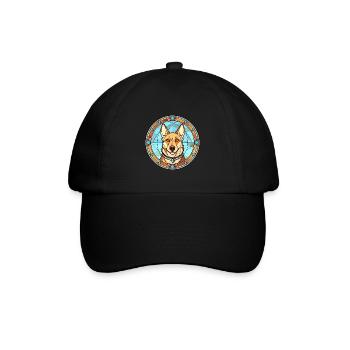 Westsibirische Laika-Hunderasse Buntglasfarbe - Baseballkappe - Schwarz/Schwarz - Vorne