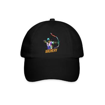 Treffsicherer Bogenschütze Turnier - Baseballkappe - Schwarz/Schwarz - Vorne
