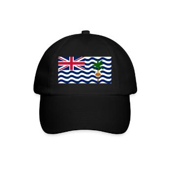 Britisches Territorium im Indischen Ozean - Baseballkappe - Schwarz/Schwarz - Vorne