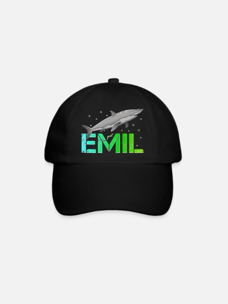 Emil Geburtstag Emil Namenstag - Baseballkappe - Schwarz/Schwarz