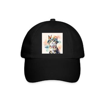 Fräulein Mimmi - Baseballkappe - Schwarz/Schwarz - Vorne