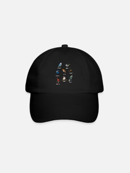 Vögel Gartenvögel Vogelwelt - Baseballkappe - Schwarz/Schwarz