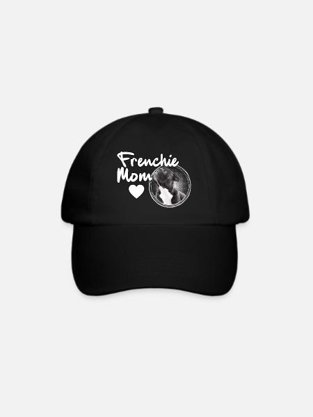 Frenchie Mom French Bulldog Mama - Baseballkappe - Schwarz/Schwarz