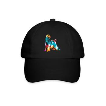 Geschmeidiger Windhund Rennsport - Baseballkappe - Schwarz/Schwarz - Vorne