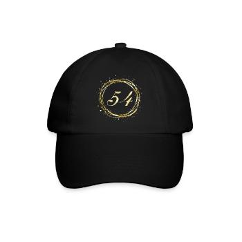 54 - Baseballkappe - Schwarz/Schwarz - Vorne