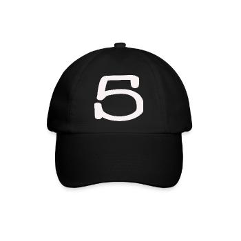 5. 5 JAHRE. 5-JÄHRIGES JUBILÄUM. 5-JÄHRIGES JUBILÄUM. 5. - Baseballkappe - Schwarz/Schwarz - Vorne