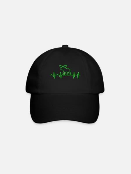 Moose Elch elch moose ELCH - Baseballkappe - Schwarz/Schwarz