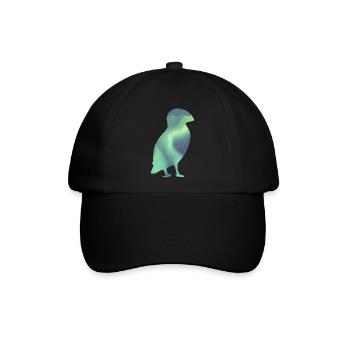 Puffin Island Papageitaucher Iceland Aurora - Baseballkappe - Schwarz/Schwarz - Vorne