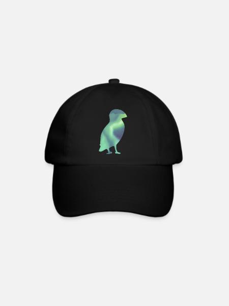 Puffin Island Papageitaucher Iceland Aurora - Baseballkappe - Schwarz/Schwarz