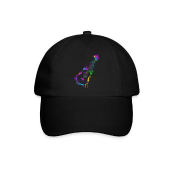 Gitarre - Baseballkappe - Schwarz/Schwarz - Vorne