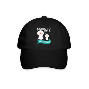 Ich Werde Bald Großer Bruder - Baseballkappe - Schwarz/Schwarz - Vorne