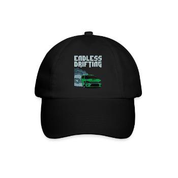 Perfect Endless Drifting - Cooles Shirt Racecar - Baseballkappe - Schwarz/Schwarz - Vorne