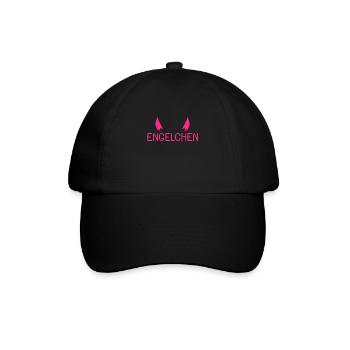 Engel Kostüm Karneval Geschenk - Baseballkappe - Schwarz/Schwarz - Vorne