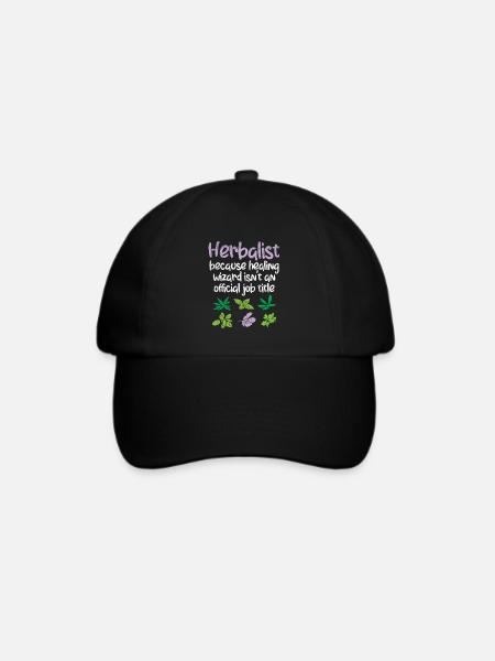 Kräuterkunde Kräuter - Baseballkappe - Schwarz/Schwarz