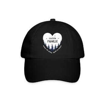 coolste Familie - Baseballkappe - Schwarz/Schwarz - Vorne