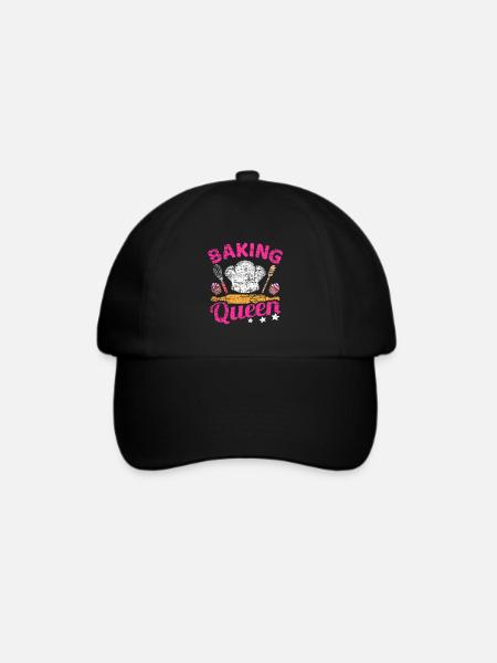 Backen Spruch - Baseballkappe - Schwarz/Schwarz