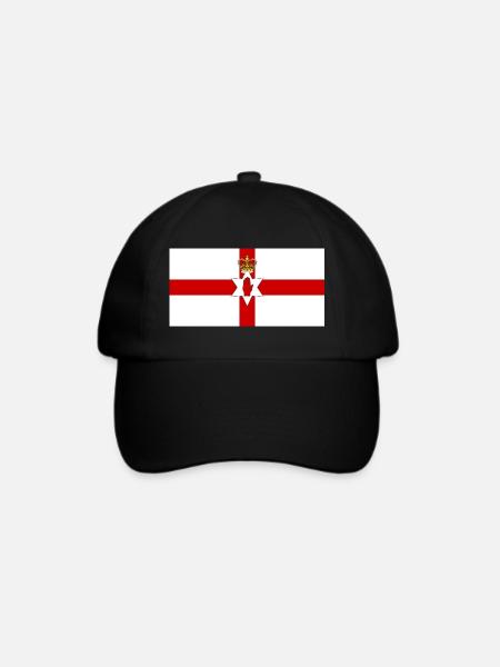 Nordirland - Baseballkappe - Schwarz/Schwarz