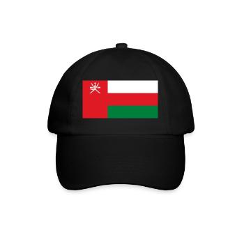 Oman - Baseballkappe - Schwarz/Schwarz - Vorne