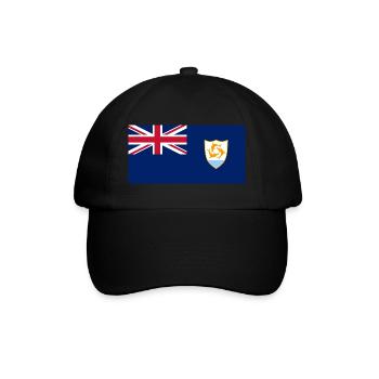 Anguilla - Baseballkappe - Schwarz/Schwarz - Vorne
