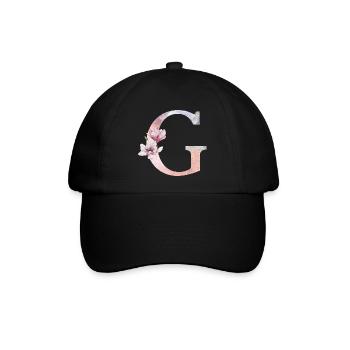 Buchstabe G - Baseballkappe - Schwarz/Schwarz - Vorne