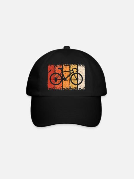 Fahrrad - Baseballkappe - Schwarz/Schwarz