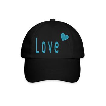 VALENTINSTAG. ICH LIEBE DICH. ICH LIEBE DICH. LIEBE. LIEBE - Baseballkappe - Schwarz/Schwarz - Vorne