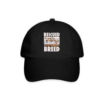 Tierpflege Tierretter Tierrechte - Baseballkappe - Schwarz/Schwarz - Vorne