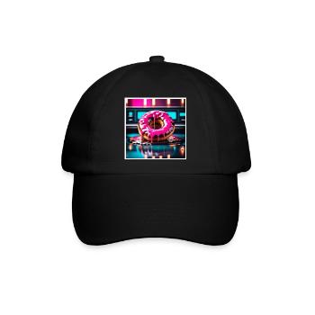 Donut 2 - Baseballkappe - Schwarz/Schwarz - Vorne