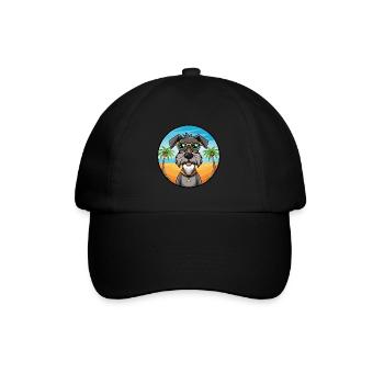 Deutscher Wachtelhund Hunderasse Cartoon Sonnenbrille - Baseballkappe - Schwarz/Schwarz - Vorne