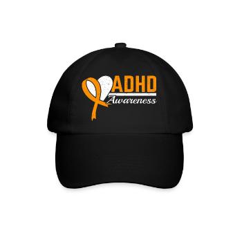 ADHS-Bewusstsein Nuerodiversität Anders denken - Baseballkappe - Schwarz/Schwarz - Vorne