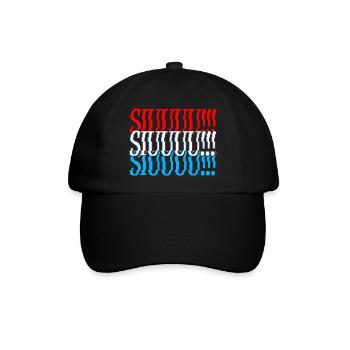 Gestört SIUUU!!! - Baseballkappe - Schwarz/Schwarz - Vorne