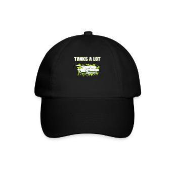 Tank Lover Panzerfahrer Panzer Spruch Lustig - Baseballkappe - Schwarz/Schwarz - Vorne