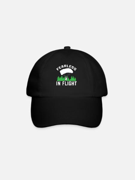 Fallschirmjäger Fallschirmspringen Fallschirmsprin - Baseballkappe - Schwarz/Schwarz