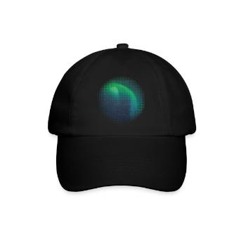 Polarlichter Aurora Borealis Nordlichter Island - Baseballkappe - Schwarz/Schwarz - Vorne