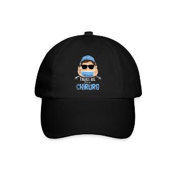 Präziser Chirurg Operationssaal - Baseballkappe - Schwarz/Schwarz - Vorne