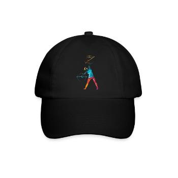Schwungvolles Stabdrehen Majorette - Baseballkappe - Schwarz/Schwarz - Vorne